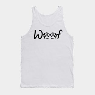 Woof (black) Tank Top